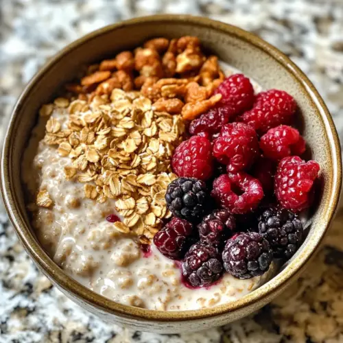 Strawberries and Cream Overnight Oats