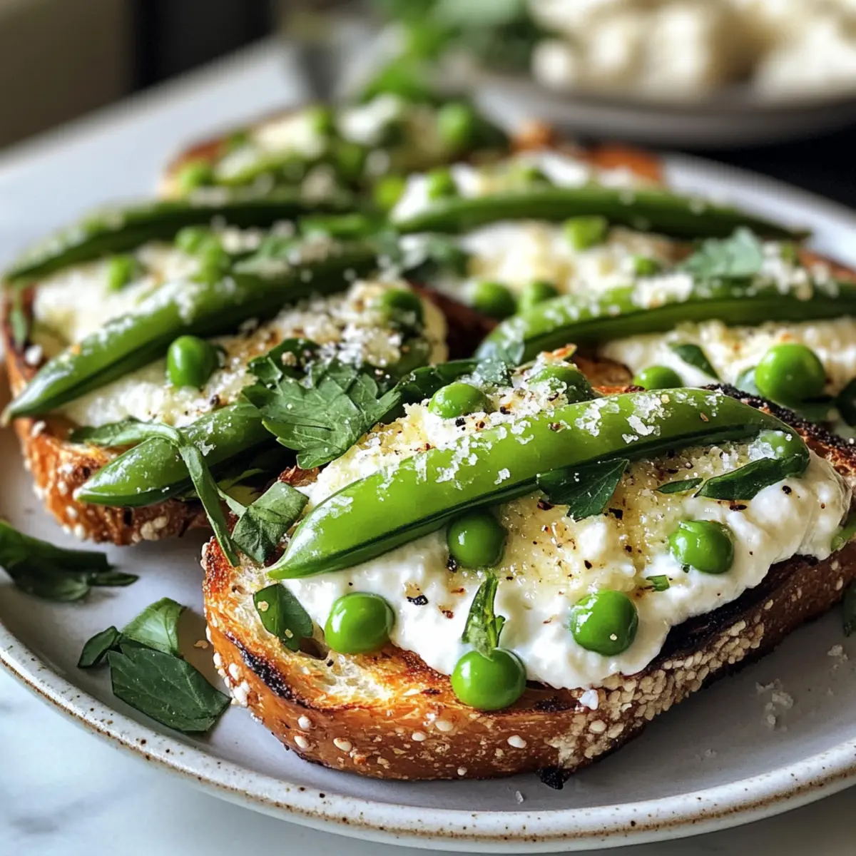 Roasting sugar snap peas