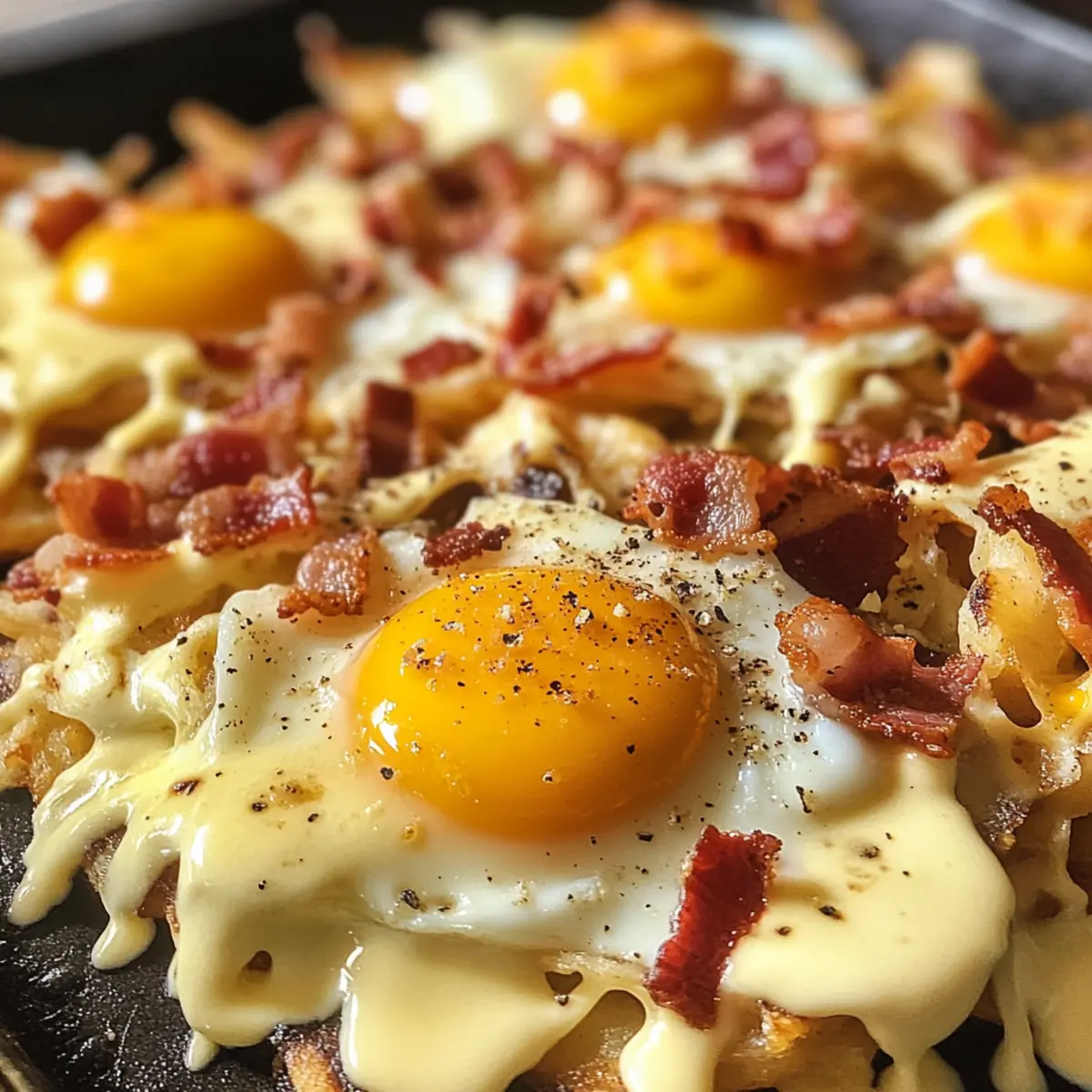 Breakfast Poutine with Hollandaise Sauce