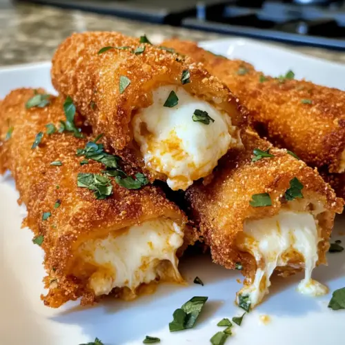 Fried Lasagna Mozzarella Sticks
