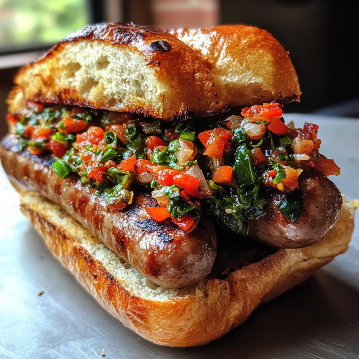 Grilled Italian Sausage Sandwiches