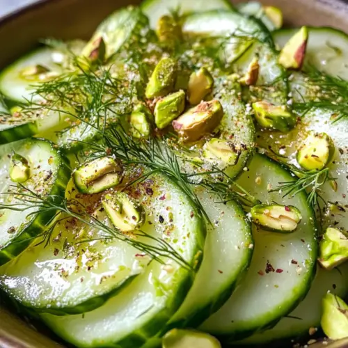Cucumber Fennel and Pistachio Salad