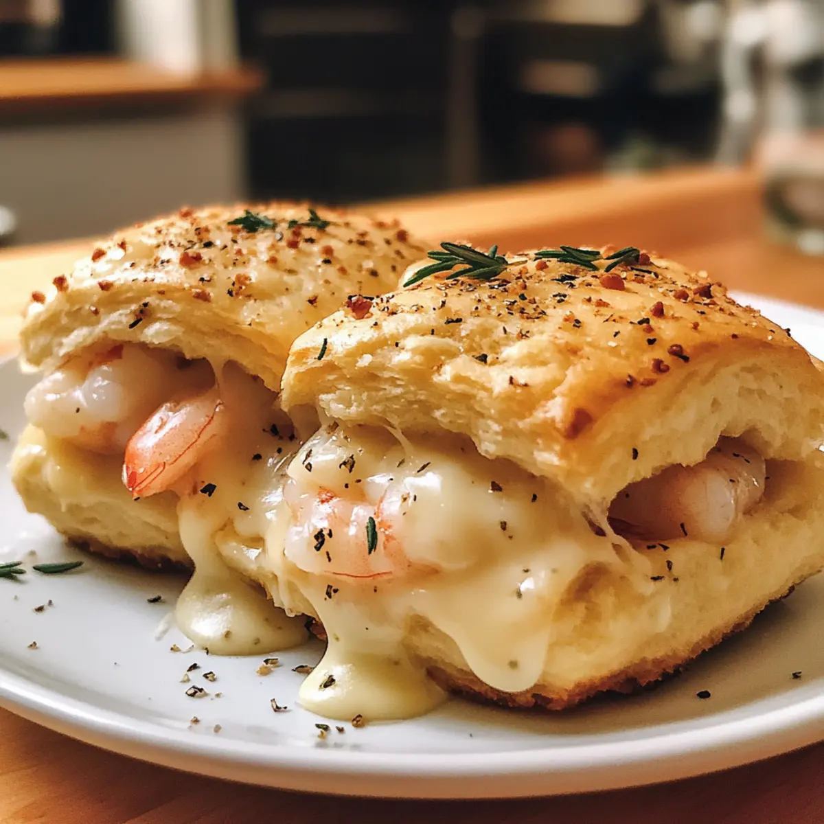 Shrimp and Crab Biscuit Melts