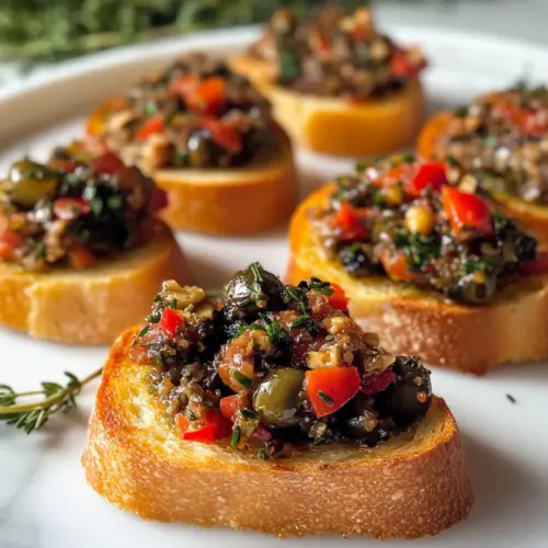 Olive Tapenade Crostini