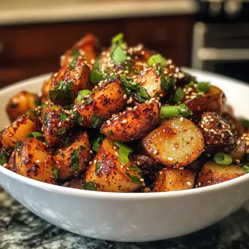 Crispy Gochujang Potato Salad