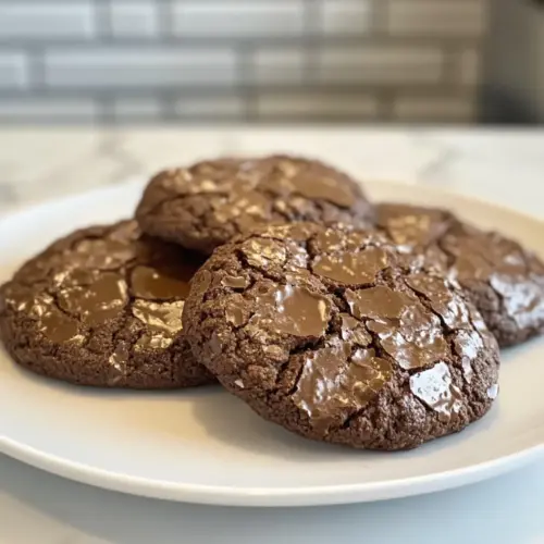 Flourless Chocolate Crinkle Cookies
