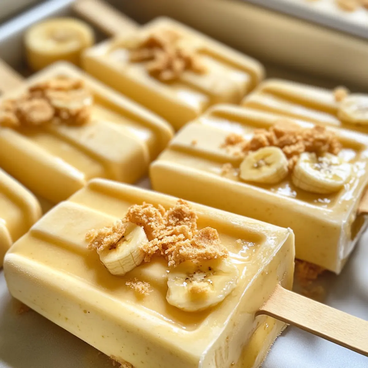 Banana Pudding Popsicles