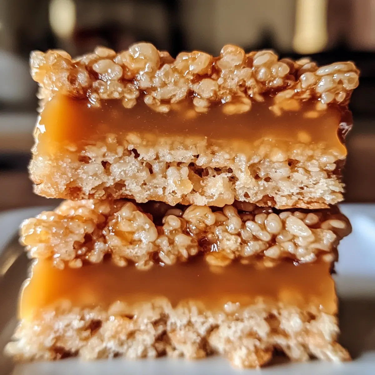 Brown Butter Dulce de Leche Rice Krispie Treats