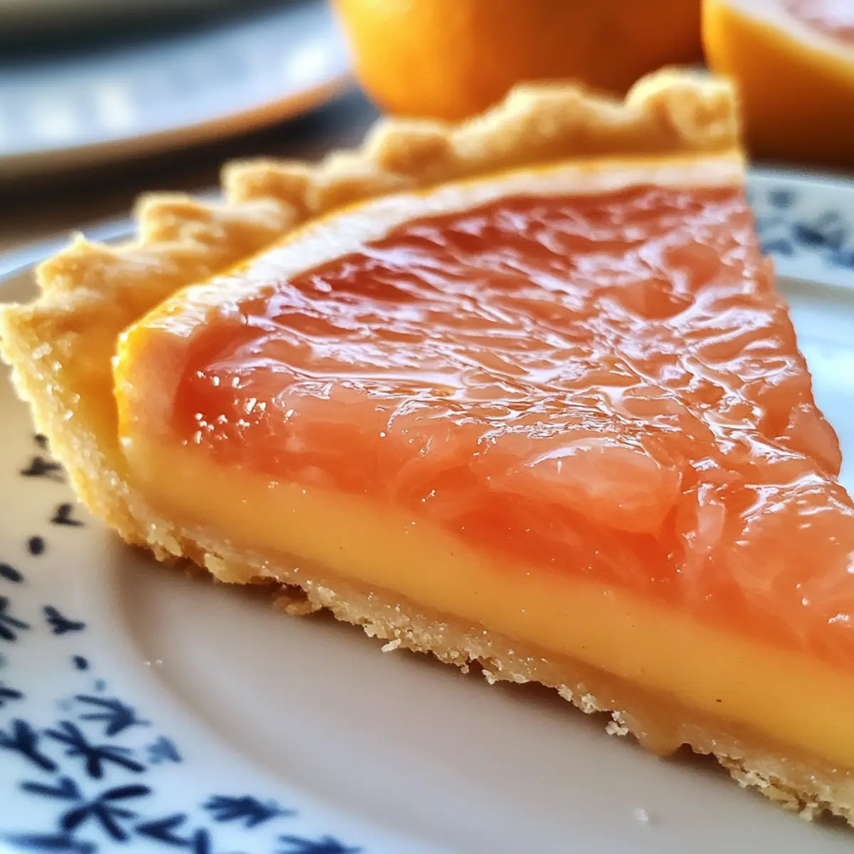 Zesty Grapefruit Curd Tart