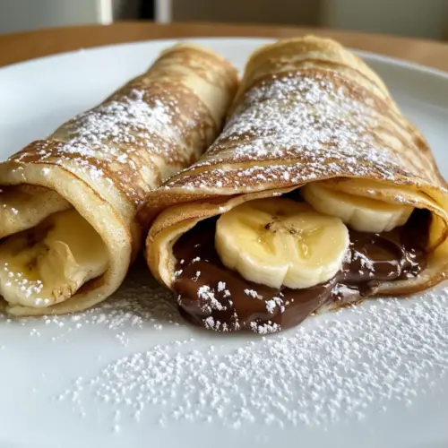 Nutella & Banana Crepes