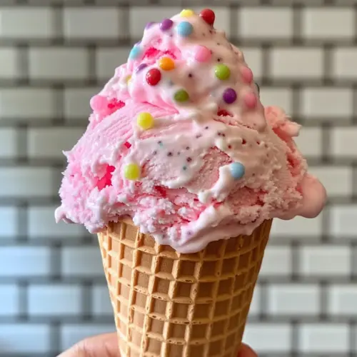 No Churn Bubblegum Ice Cream