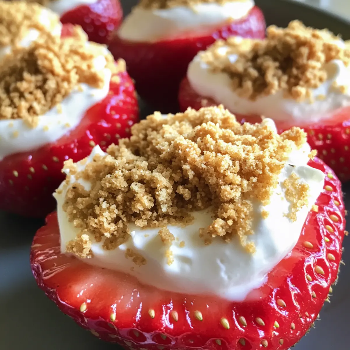 Cheesecake Filled Strawberries