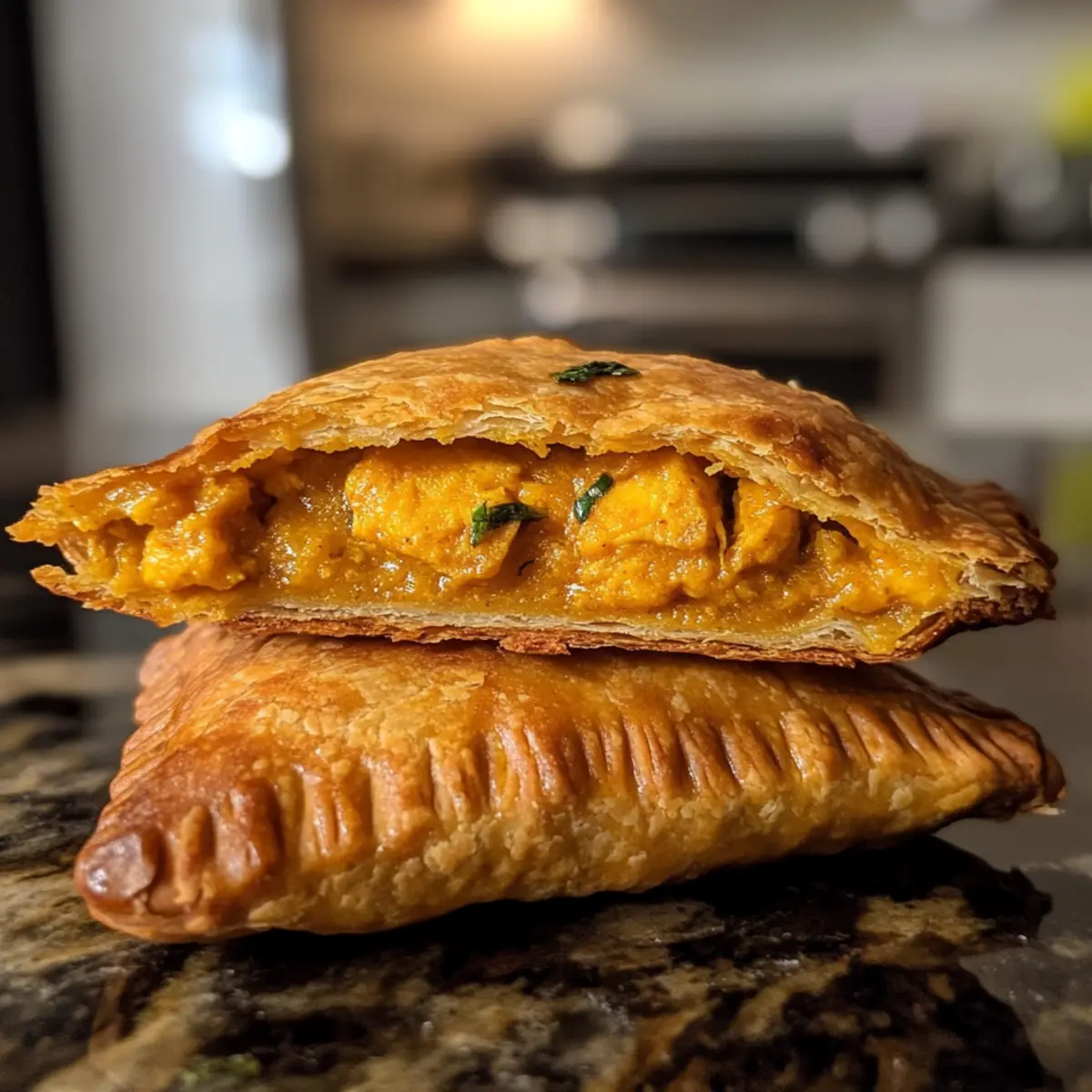 Flaky Jamaican Curry Chicken Patties
