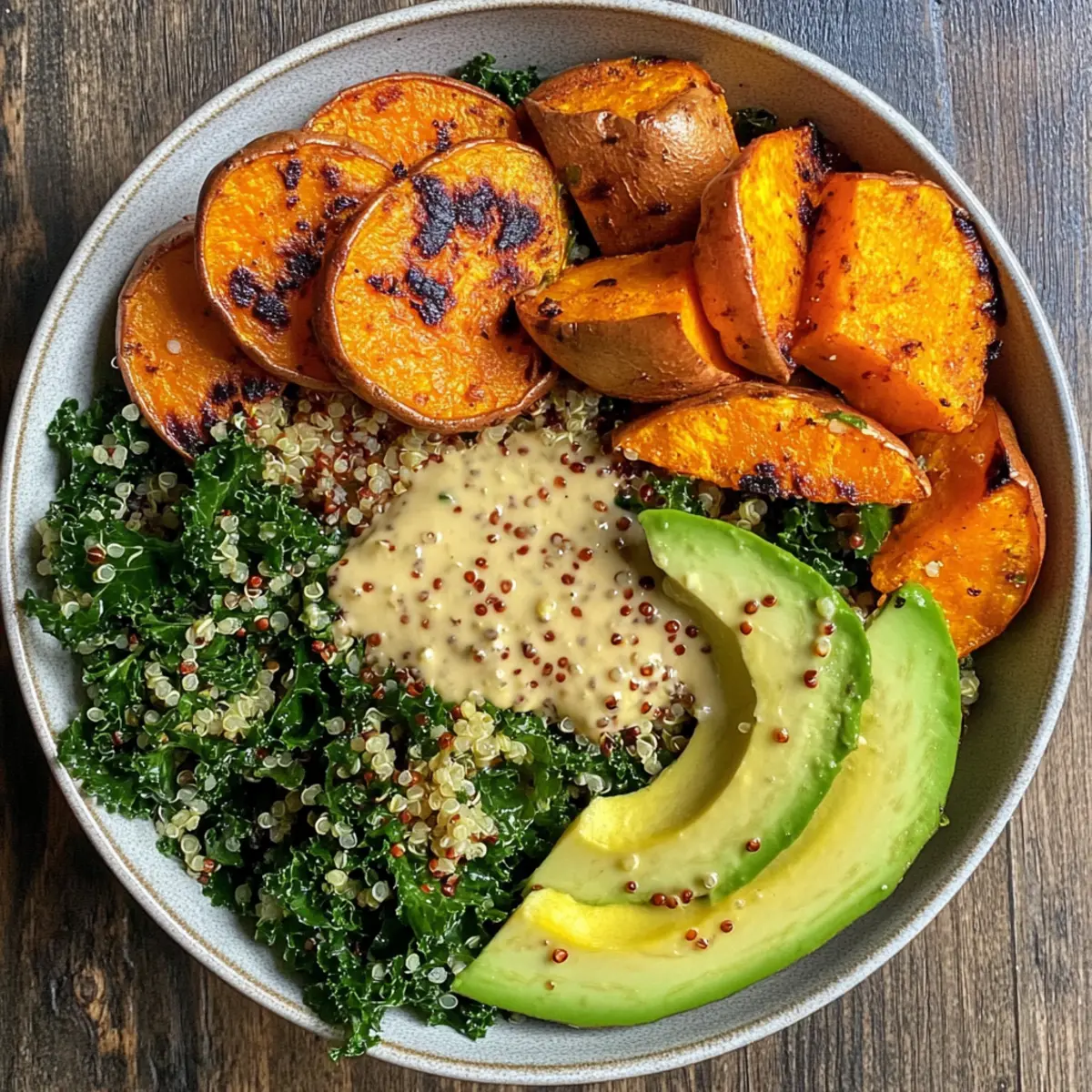 Harissa-Roasted Sweet Potato Power Salad