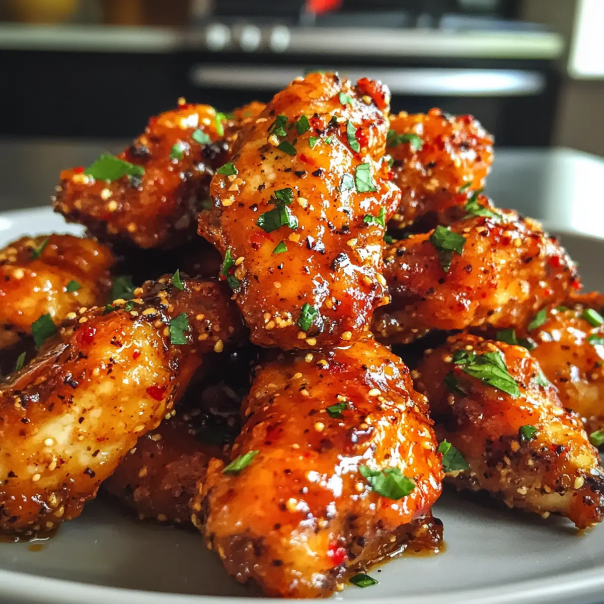 Crispy Maple Sriracha Tofu Wings