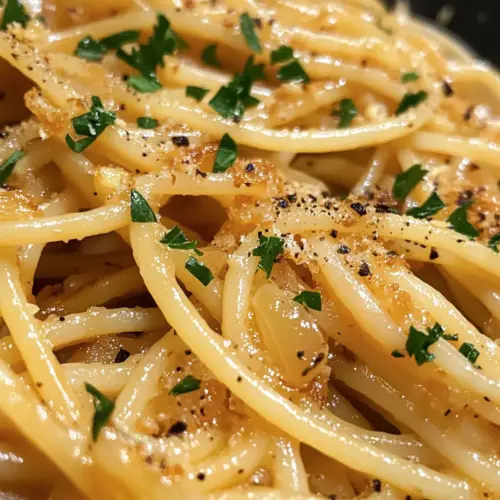 Vegan Caramelized Onion & Roasted Garlic Pasta