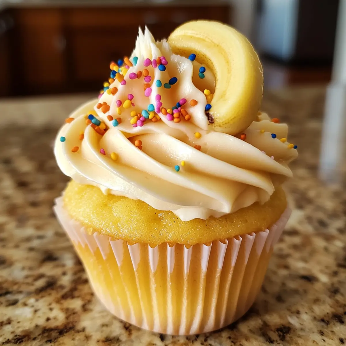 Banana Milkshake Cupcakes