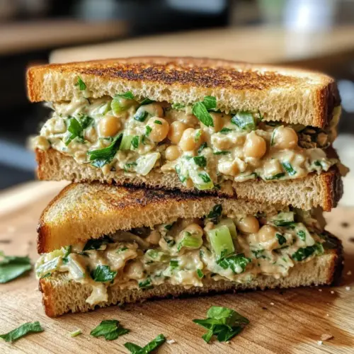 Chickpea Salad Melts