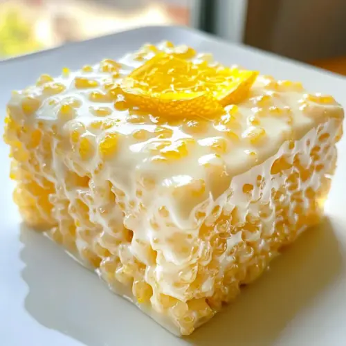 Lemon Rice Krispy Treats