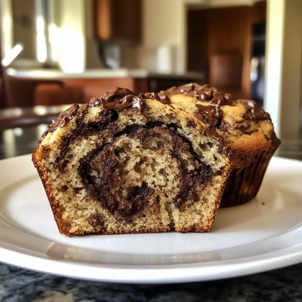 Chocolate and Espresso Babka Muffins